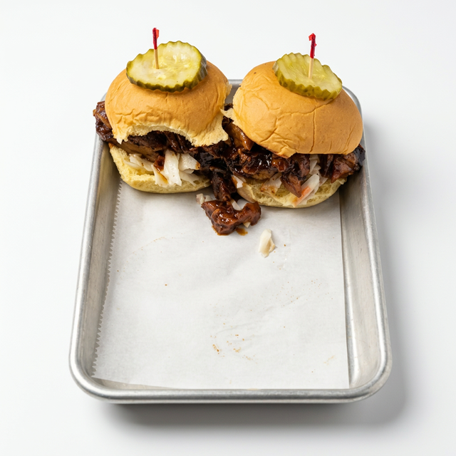 2 Burnt End Sliders.