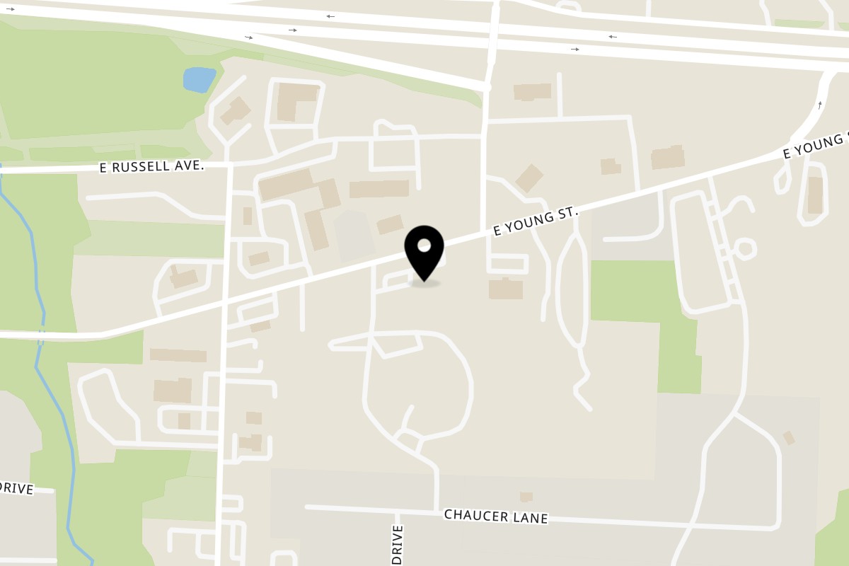 Map showing the location of Captain's Sports Lounge Warrensburg on 630 E Young Ave in Warrensburg