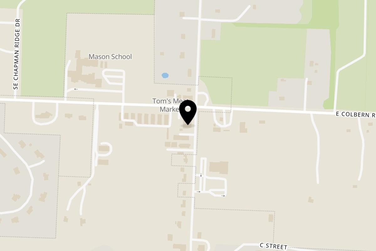 Map showing the location of Captain's Sports Lounge Lake Lotawana on 27909 E Colbern Rd in Lake Lotawana
